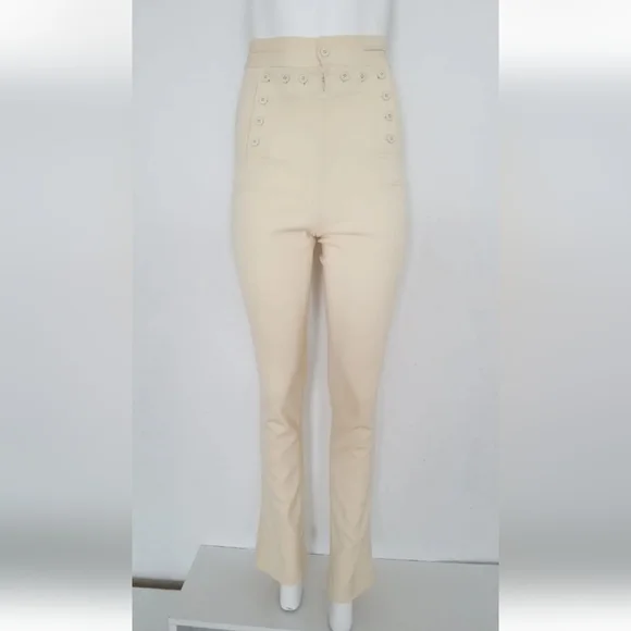 New Ralph Lauren Purple Label Collection Women's Pants Hight Waist Slim 2 XS